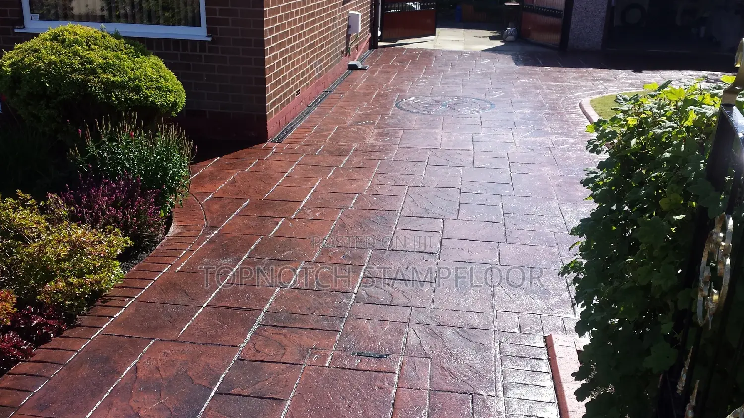 New Concrete Stamp Floor Exterior