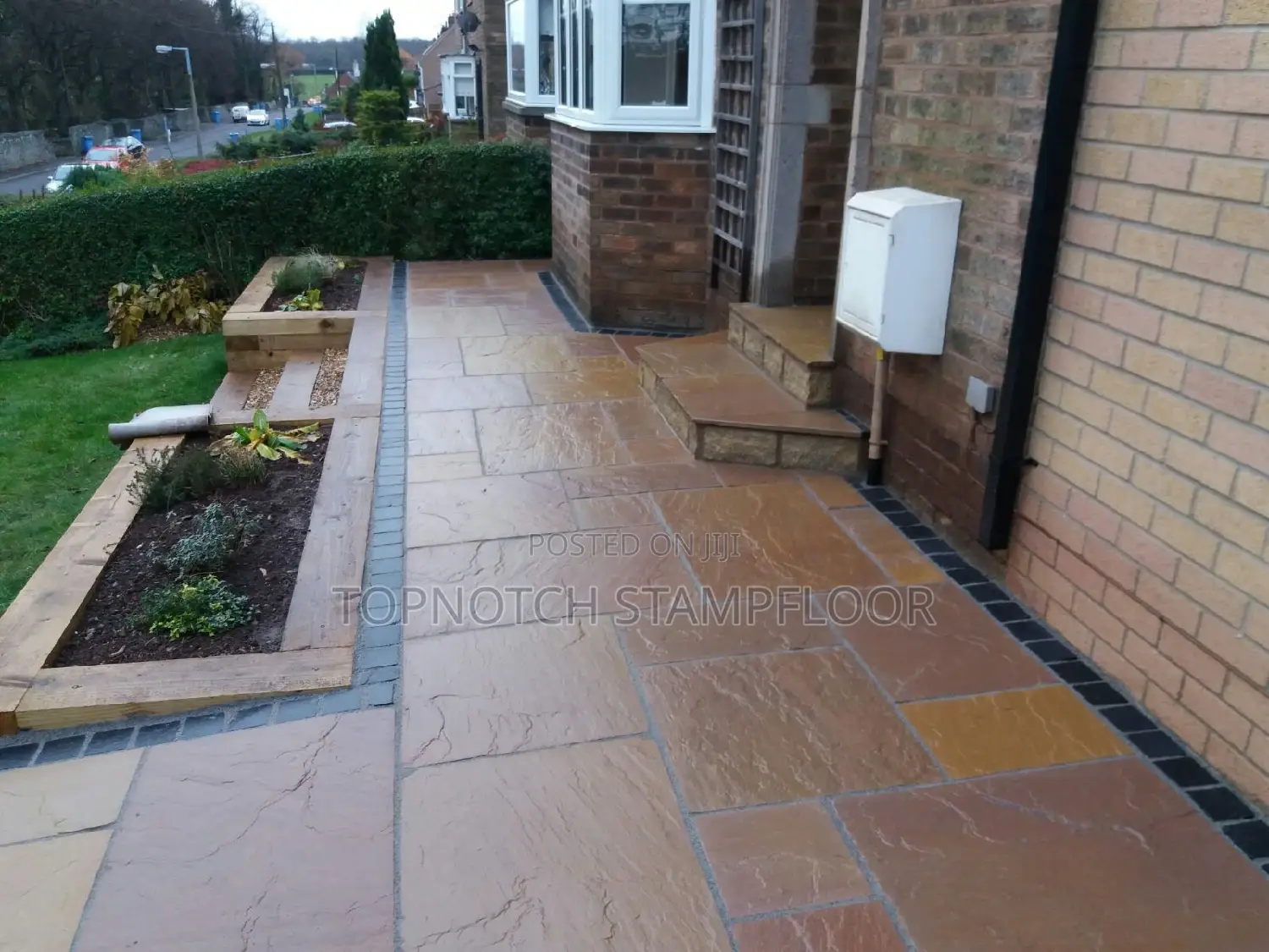 New Concrete Stamp Floor Exterior