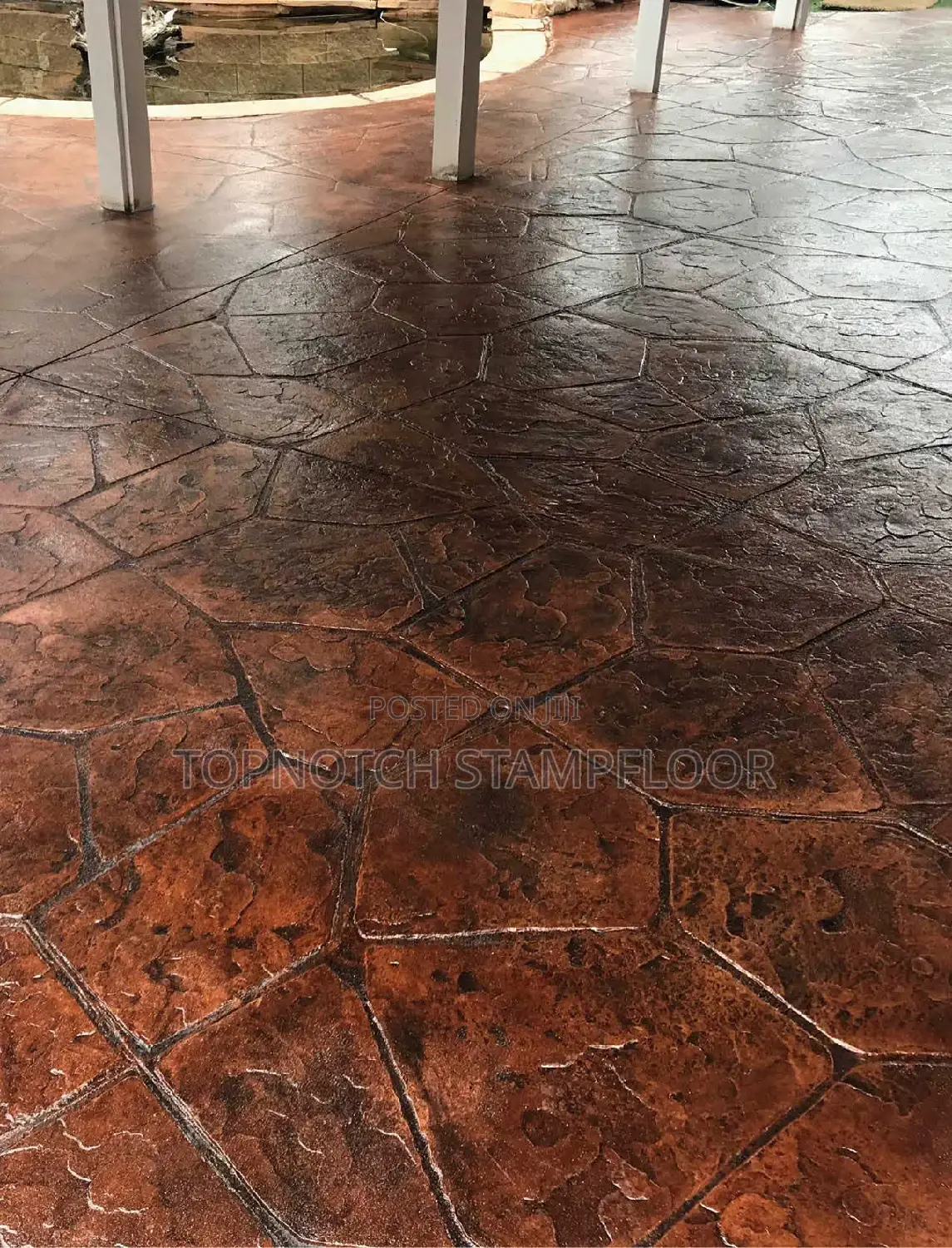 Nigeria Floor Design Increte Stamp Floor