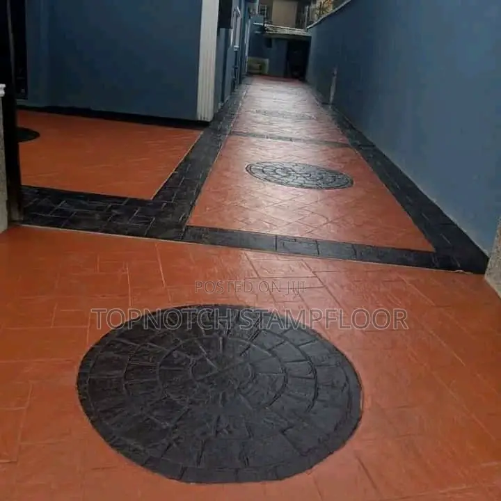 Pattern Concrete Floor on Ground