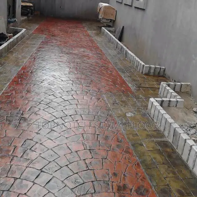 Pattern Concrete Floor on Ground