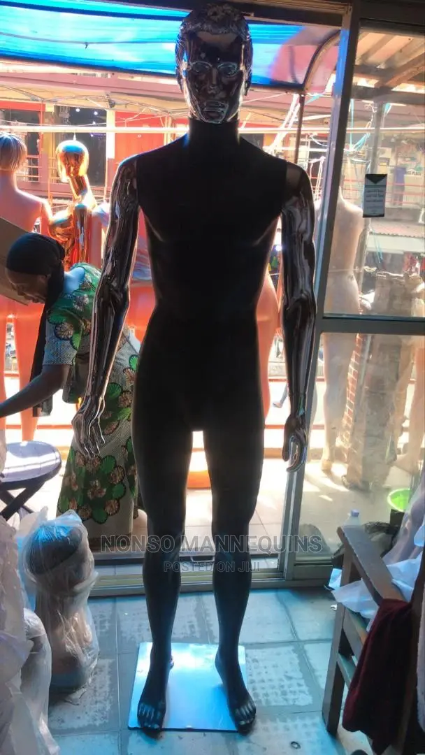 Black and Silver Full Body Male Display Mannequin