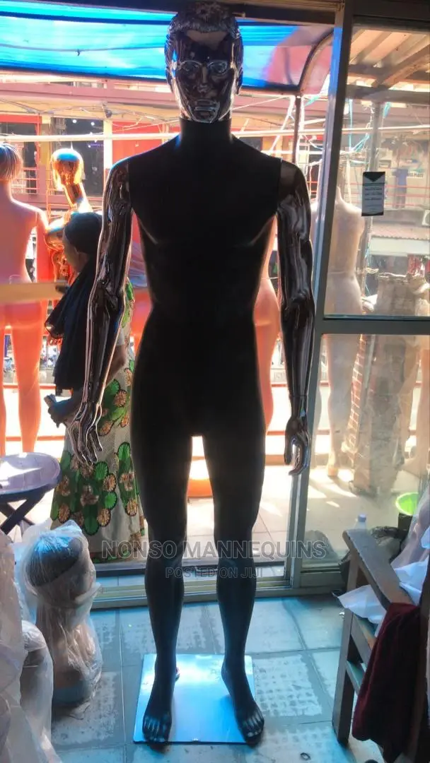 Black and Silver Full Body Male Display Mannequin