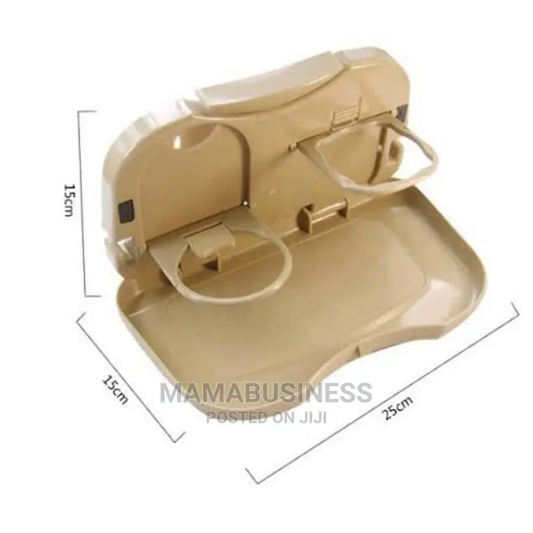 Folding Car Back Seat Holder Table Cup Stand Desk