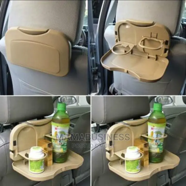 Folding Car Back Seat Holder Table Cup Stand Desk
