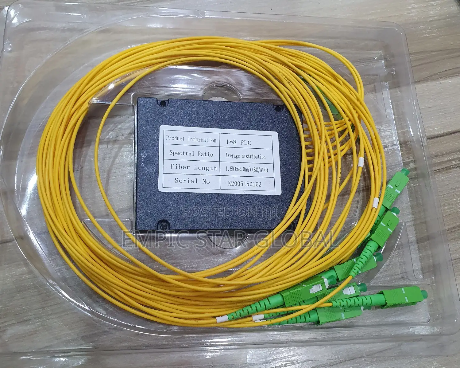 PLC Splitter 1x4 ABS Box Type With 1.5m SC APC Pigtails