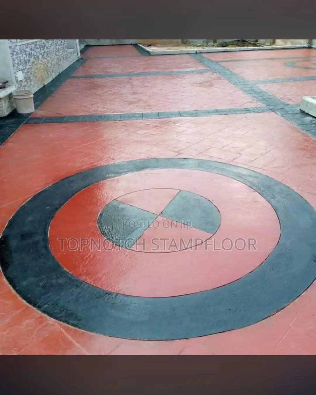 Concrete Stamp Floor With Polish