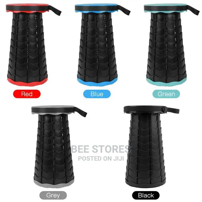 Foldable Retractable Stool Telescopic Adults Kids Chair