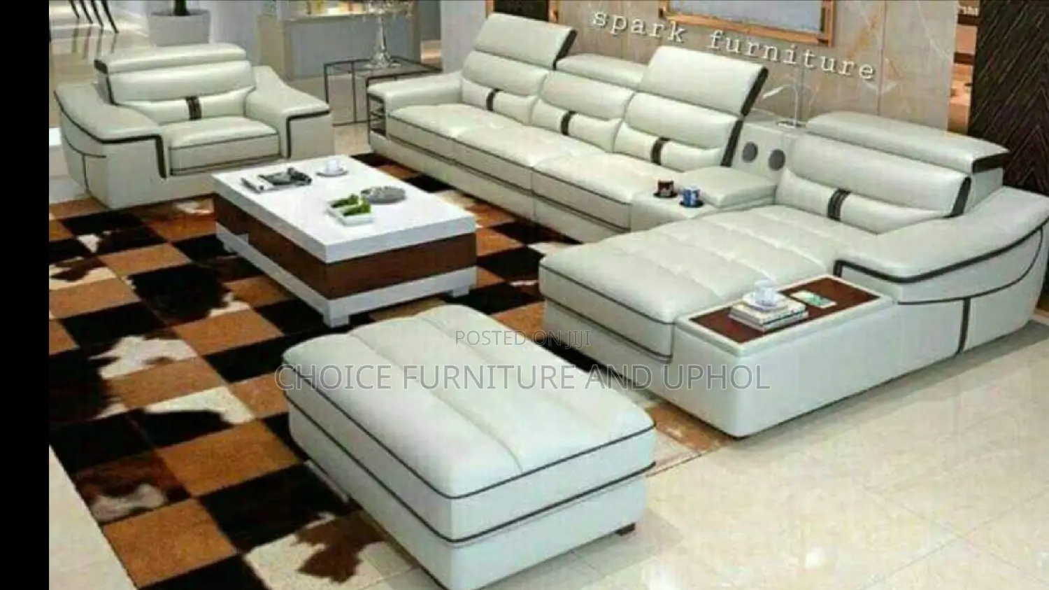 Sofa Set of Chair Corner Unit Plus Centre Table
