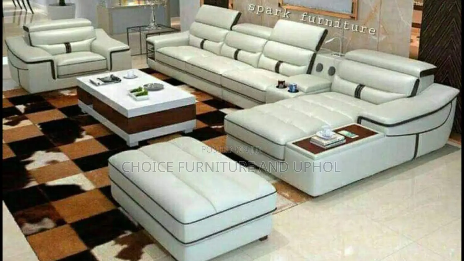 Sofa Set of Chair Corner Unit Plus Centre Table