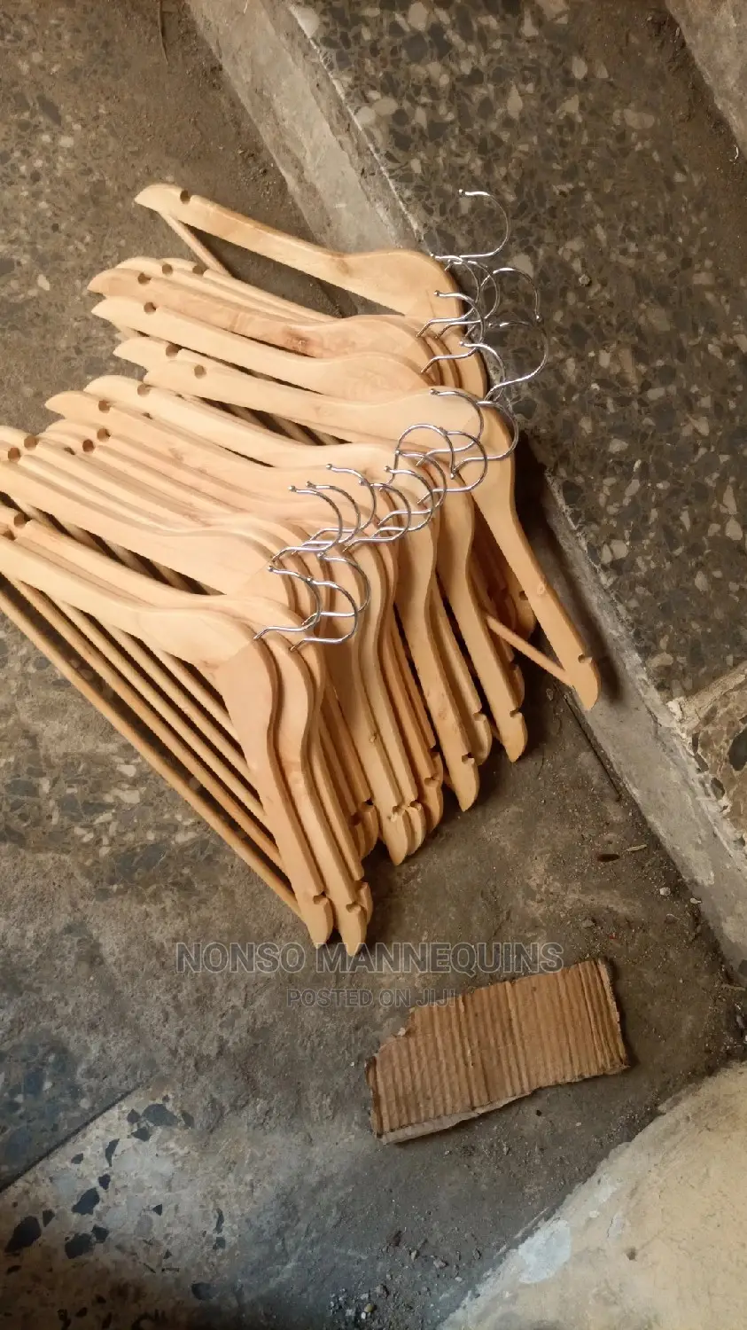 Very Neat and Clean Wooden Hangers