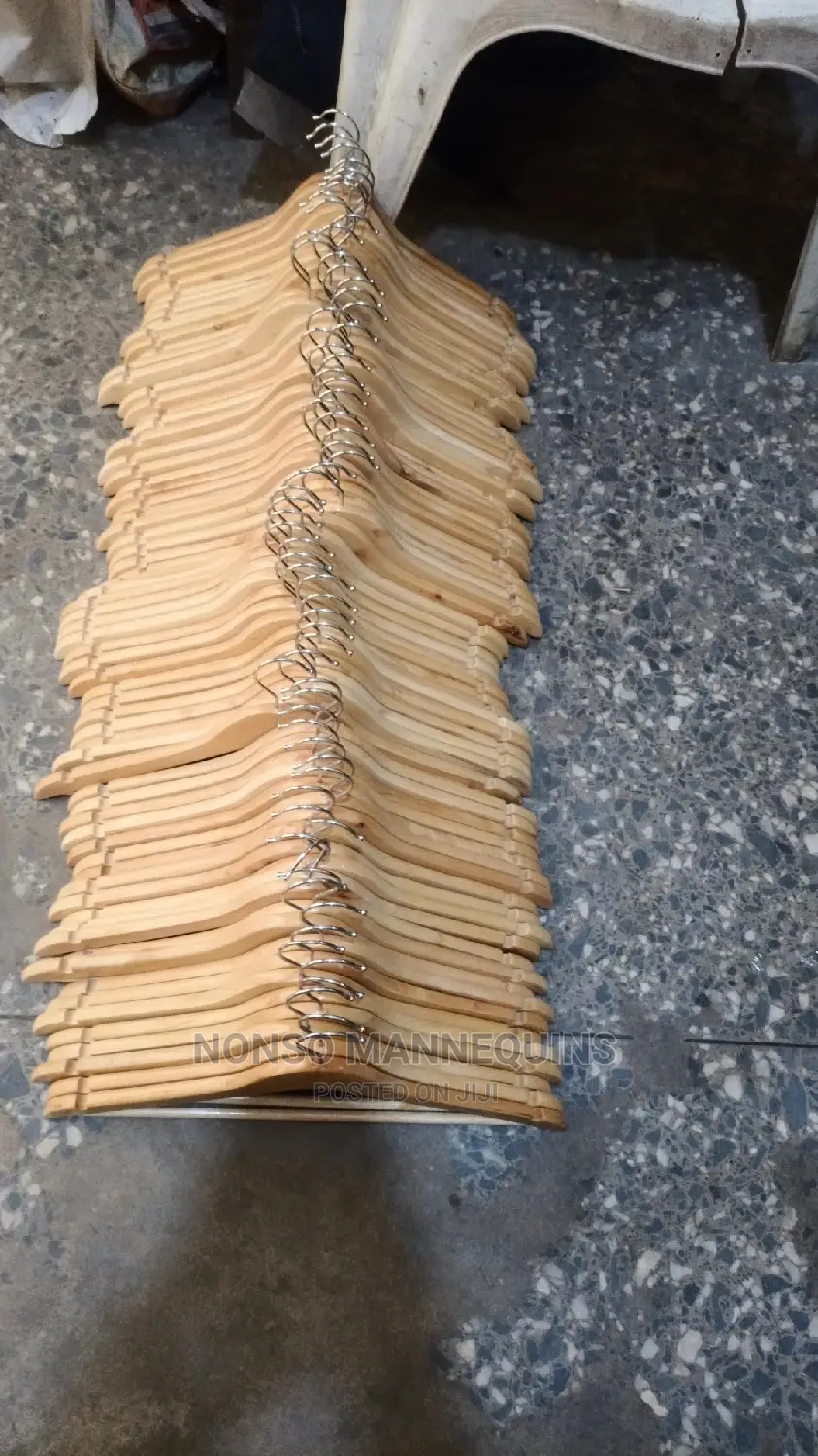 Smooth and Clean Wooden Hangers