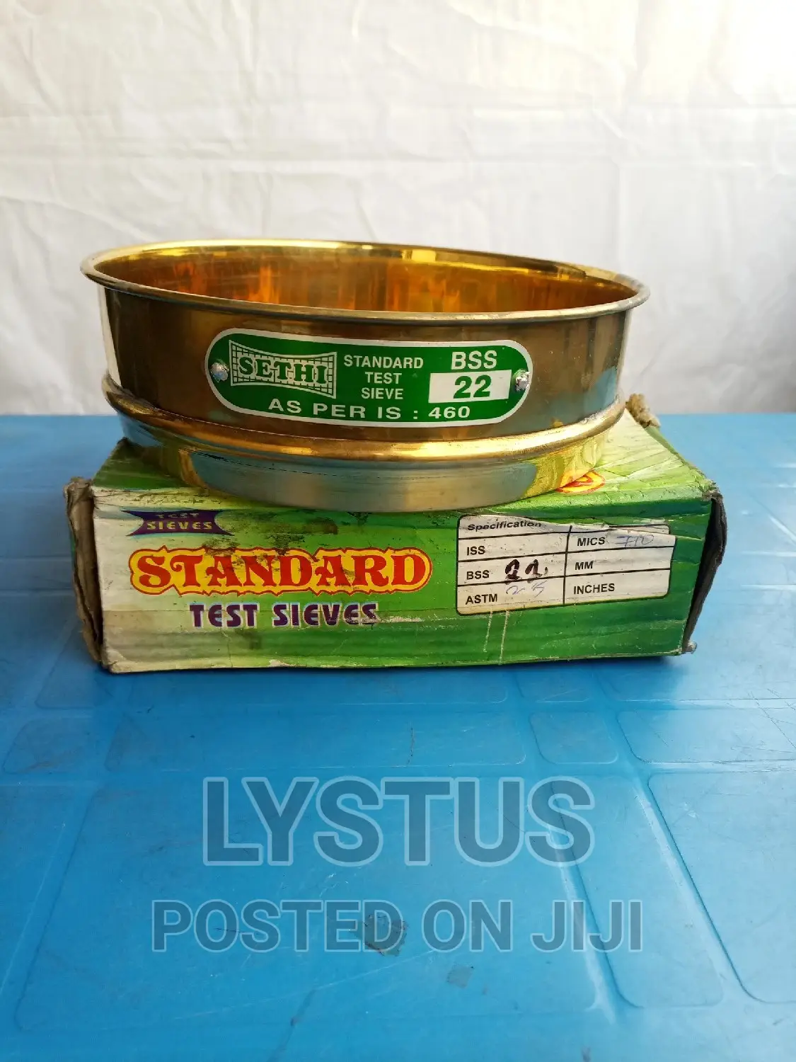 Test Sieve 8" Dia (Brass) BSS-22 (710 Micron)