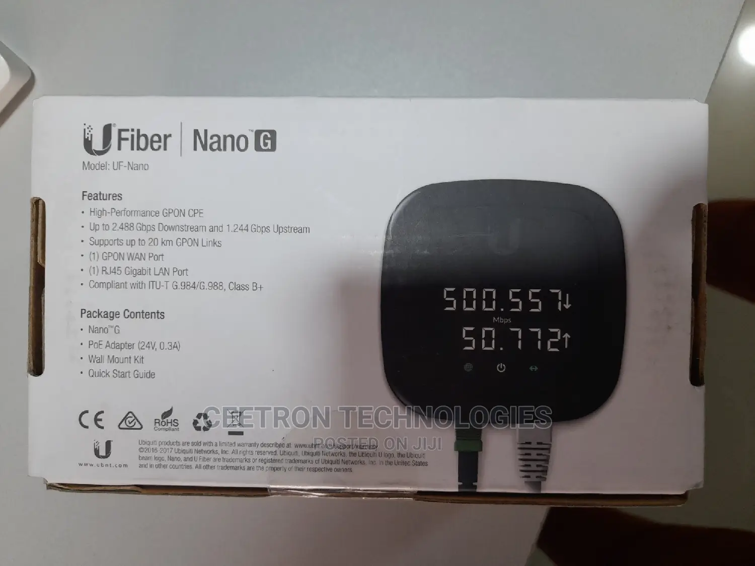 Ubiquiti:Uf-Nano G Uf-Nano G Ufiber Gpon