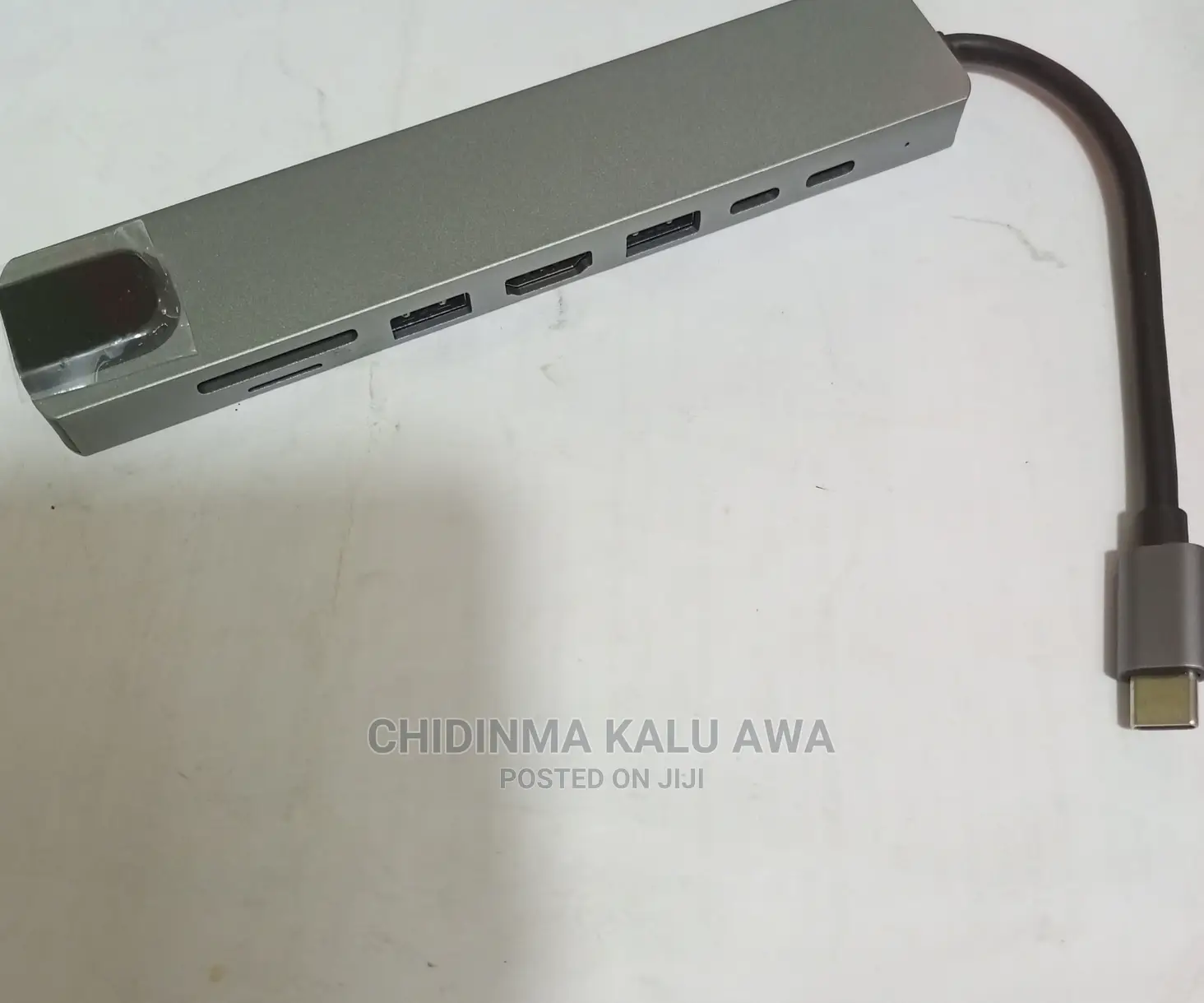 8 in 1 Usb-C to HDTV-Sd/Tf+Usb3.0+Usb/C+Pd+Lan