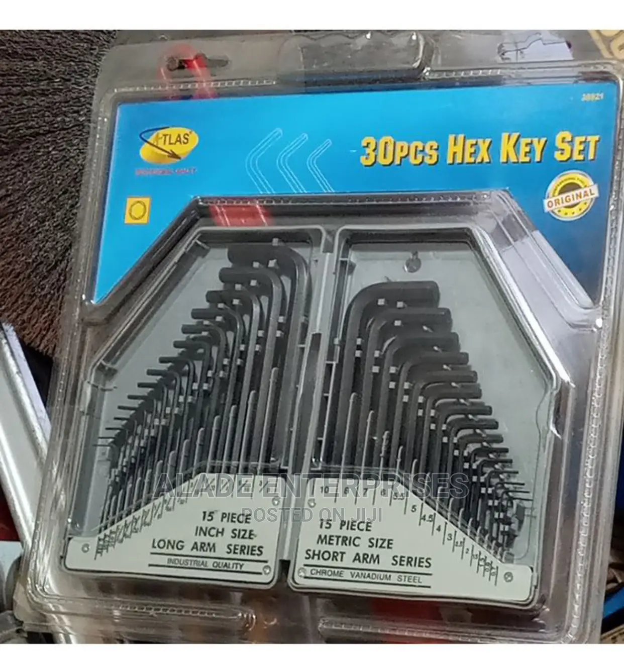 Atlas 30 Piece Hex Allen Key Wrench Set