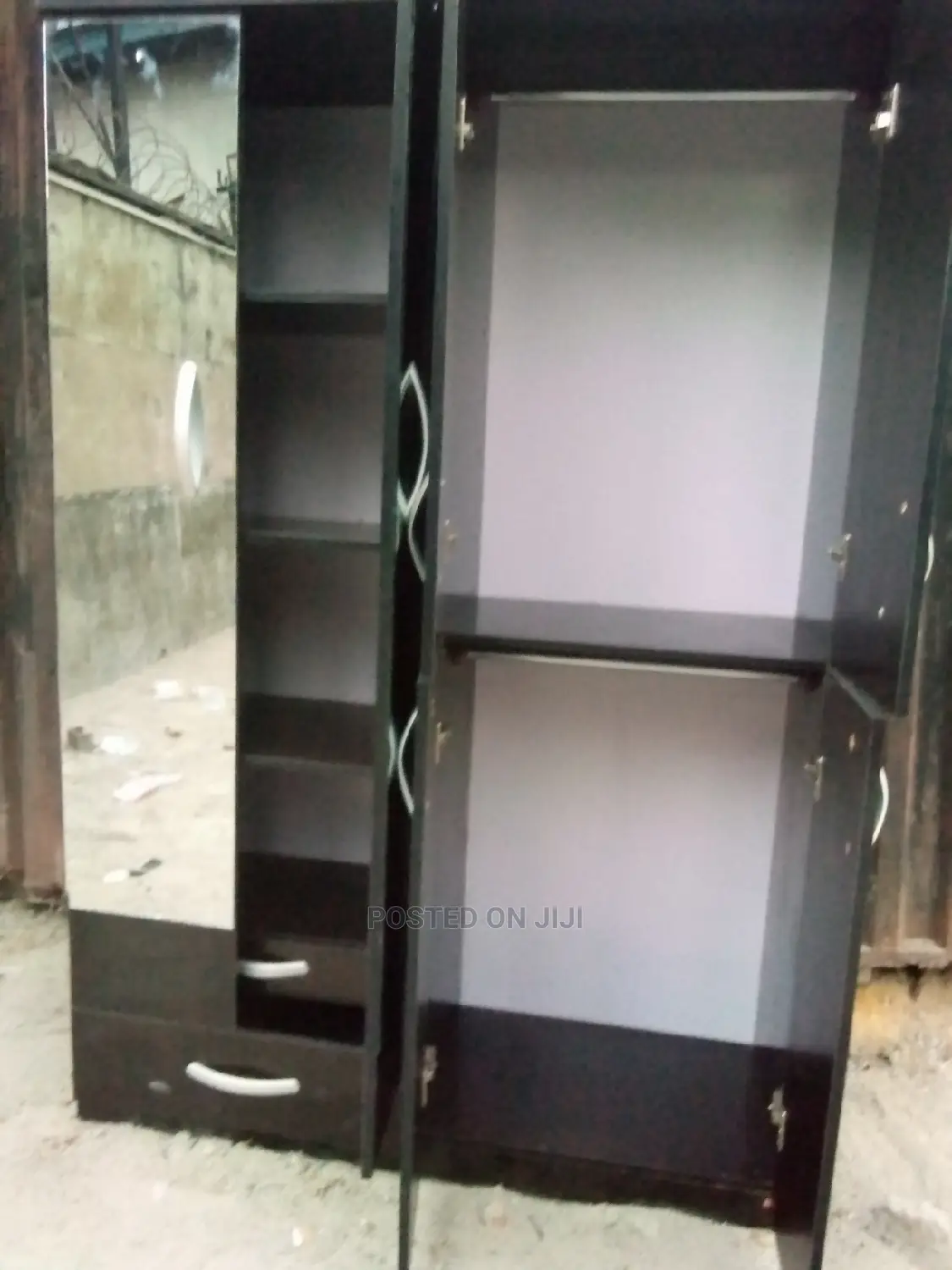 6 by 4 Ft for Double 2 Hanging Space Wardrobe With Glasses