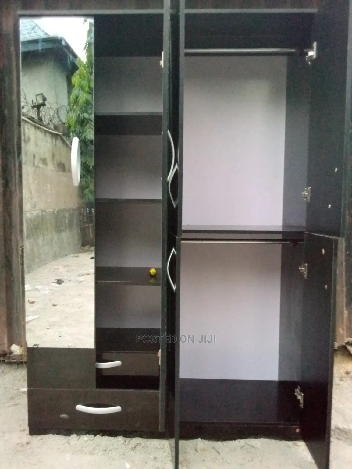 Big Wardrobe 6 by 4 Ft Double 2 Hanging Space Wardrobe