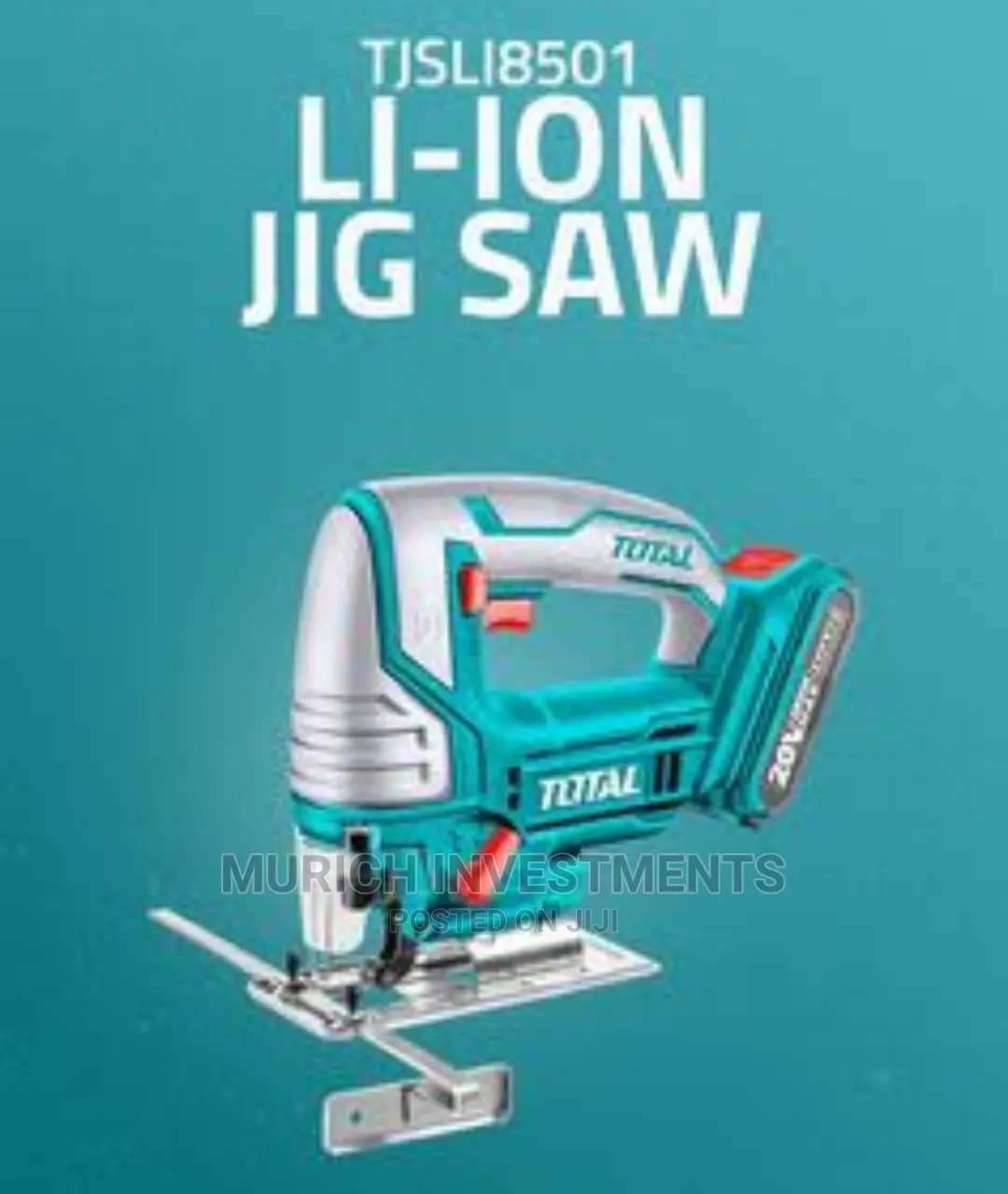 TOTAL Lithium-Ion Jig Saw 20v Set With Battery and Charger