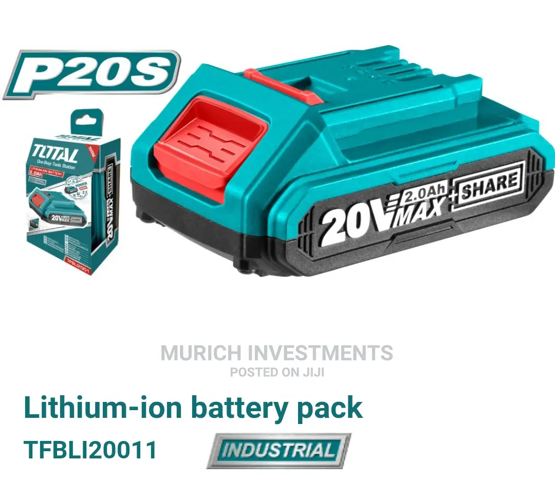 20v 2.0ah Rechargeable Li-Ion Battery Pack Total Brand