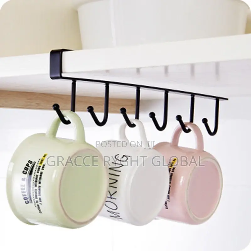 6 Hooks Under the Counter Mug Hanger