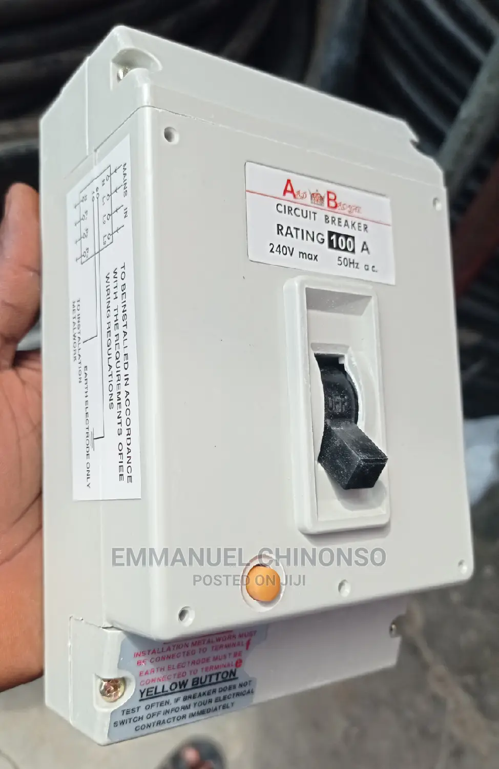 100a Elcb Circuit Breaker a B