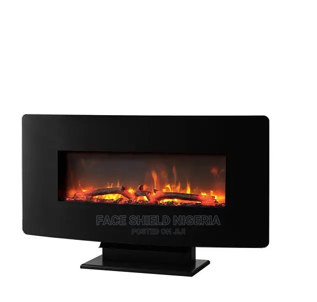 Ember Hearth 36” Curved Wall Mount Electric Fireplace
