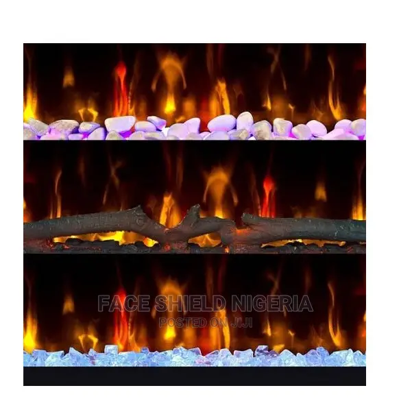 Ember Hearth 36” Curved Wall Mount Electric Fireplace