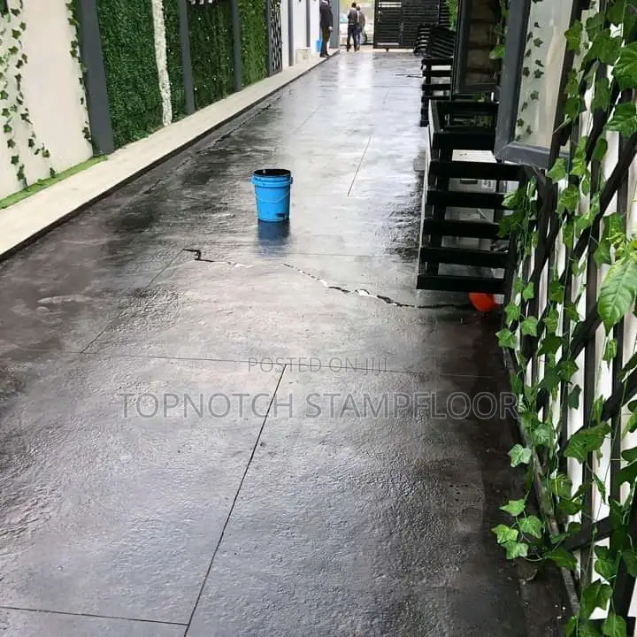 Stamp Concrete Floor for Home Exterior Decorations