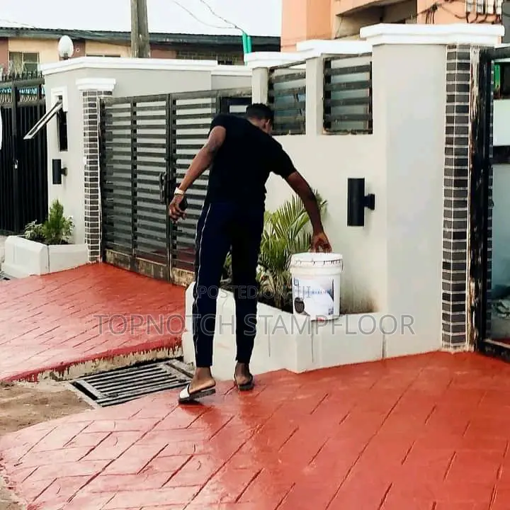 Stamp Concrete Floor for Home Exterior Decorations