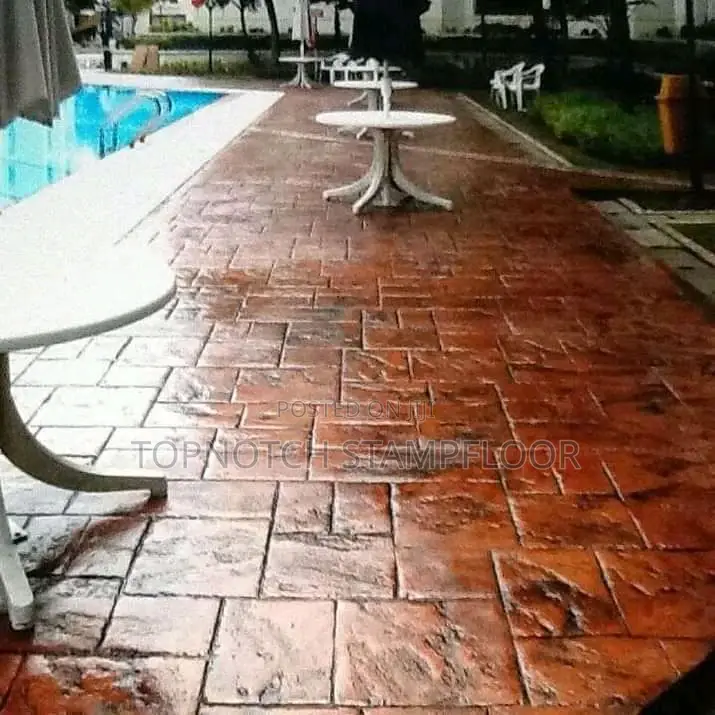 Stamp Concrete Floor for Home Exterior Decorations