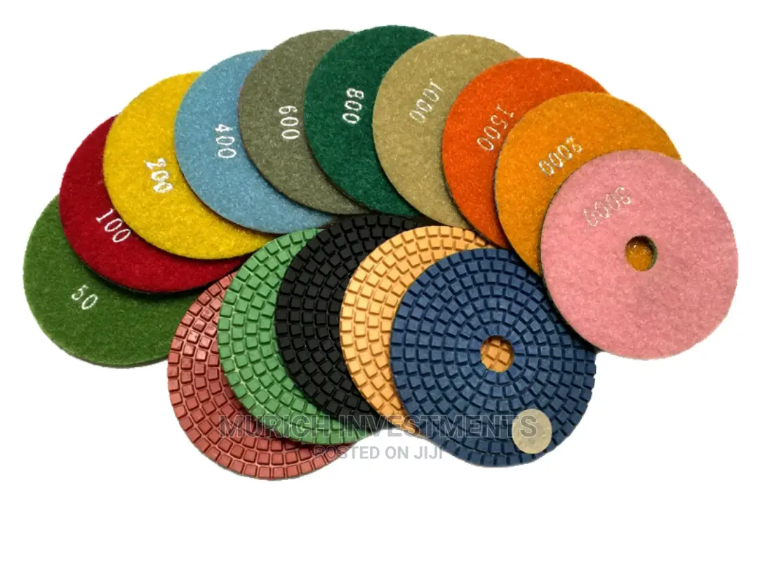 Diamond Polishing Pads 4 Inch Wet/Dry 10 Piece Set
