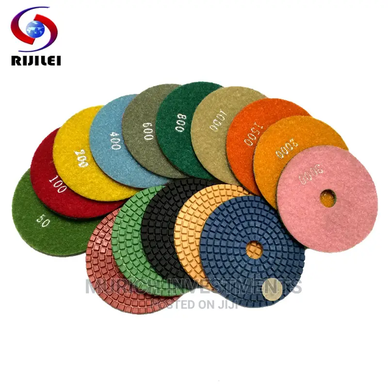 Diamond Polishing Pads 4 Inch Wet/Dry 10 Piece Set