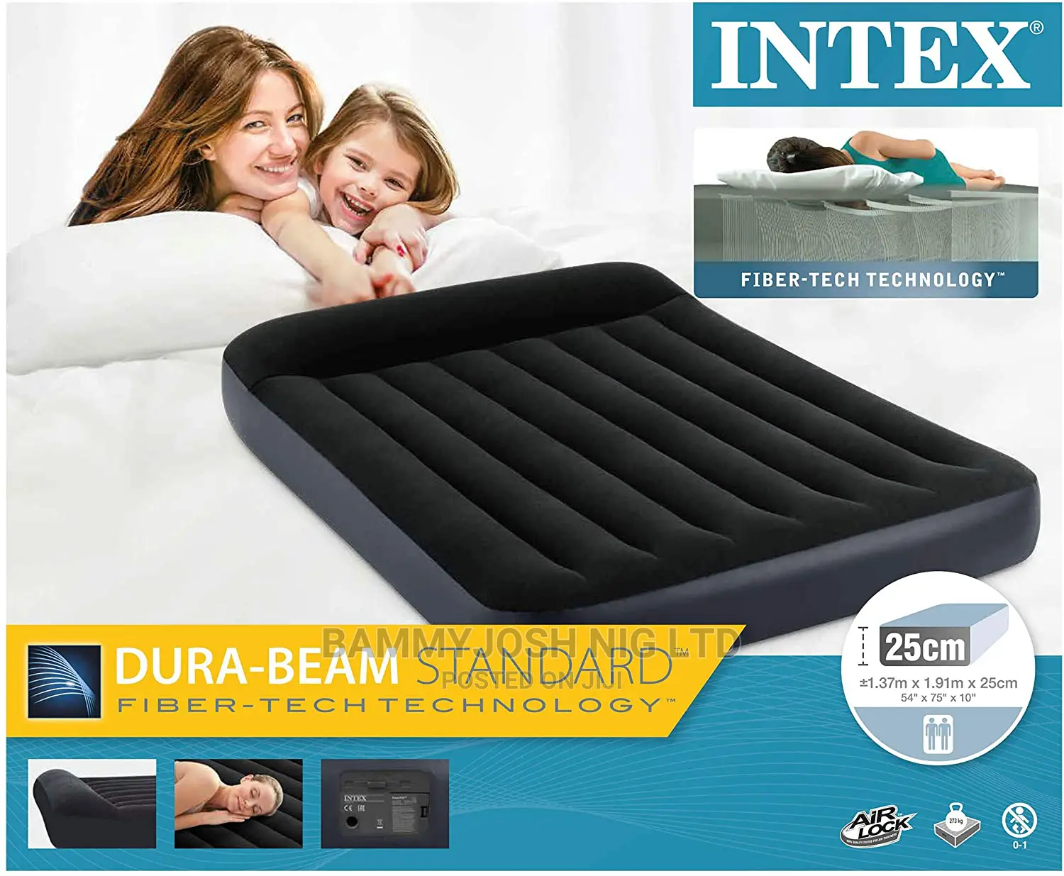 Dura Beam Standard Pillow Raised With Manual Pump