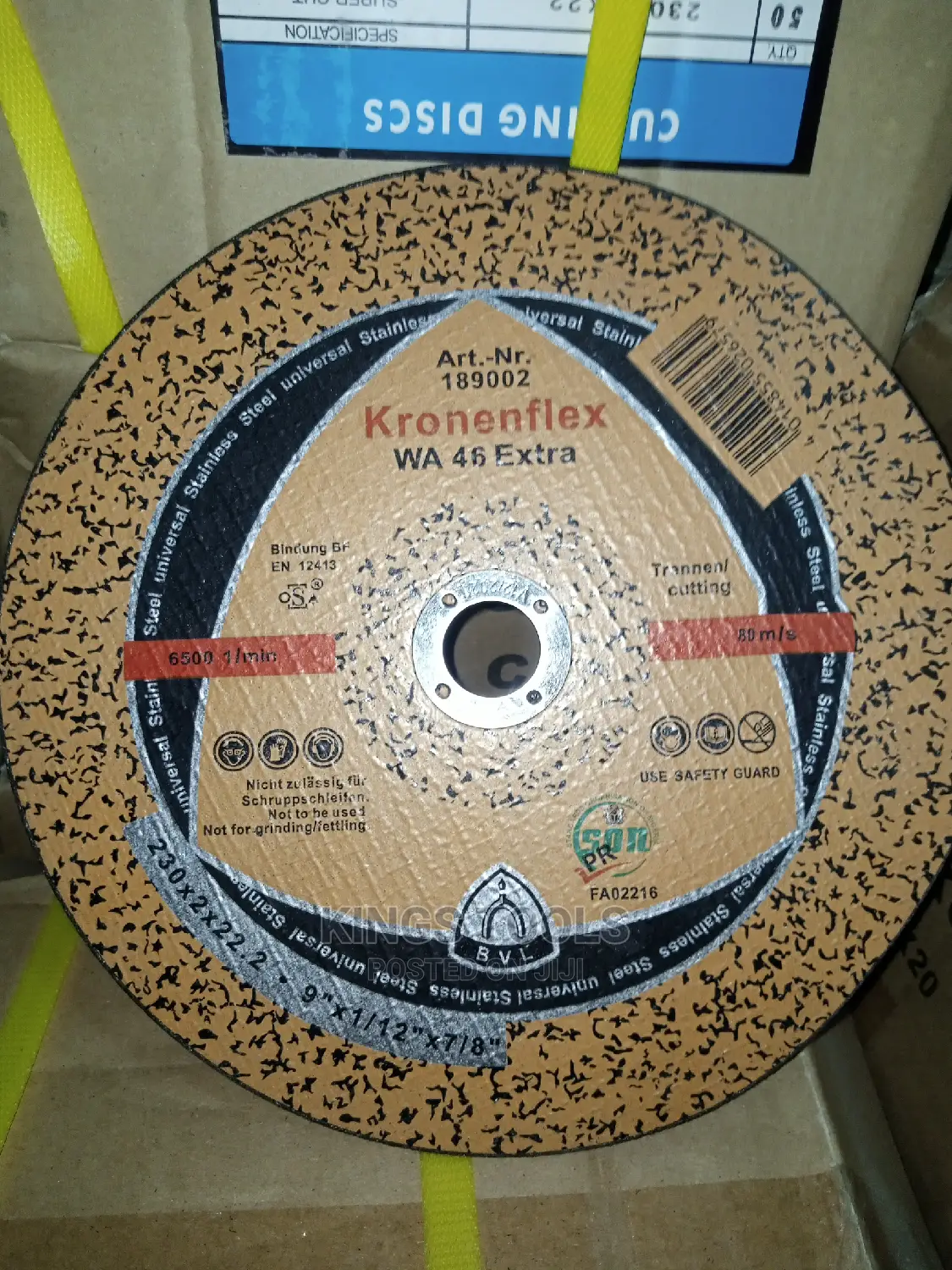 9" by 2mm Cutting Disc