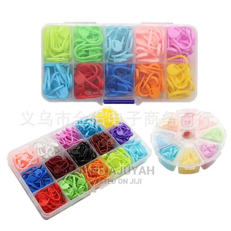 120pcs Colorful Knitting Stitch Markers Crochet Hooks Nappy