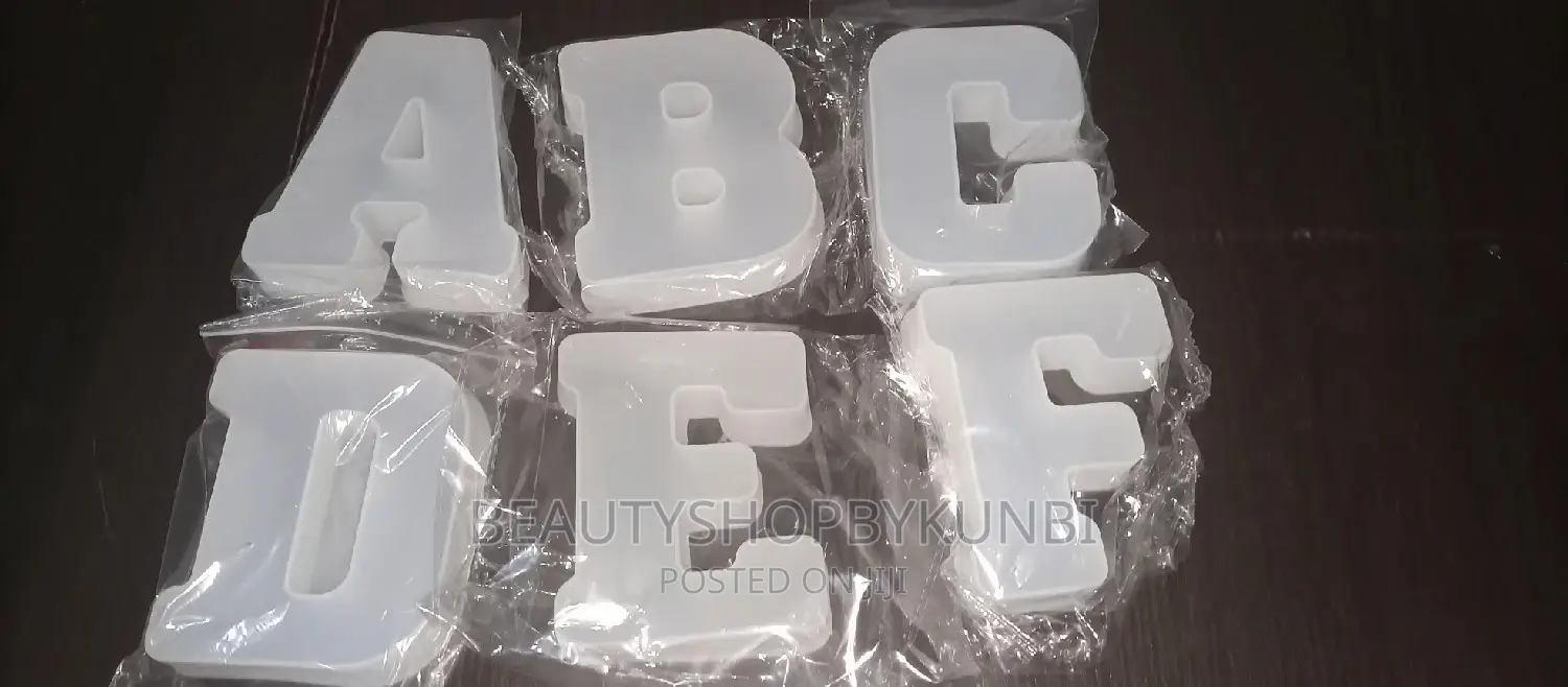 Alphabets Molds for Resins/Epoxy- 4 Inches
