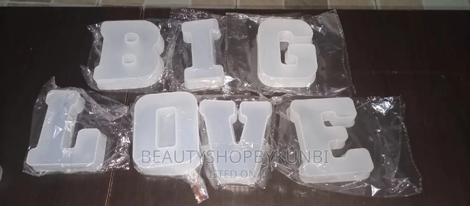 Alphabets Molds for Resins/Epoxy- 4 Inches