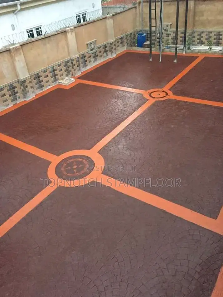 New Concrete Stamp Floor Exterior