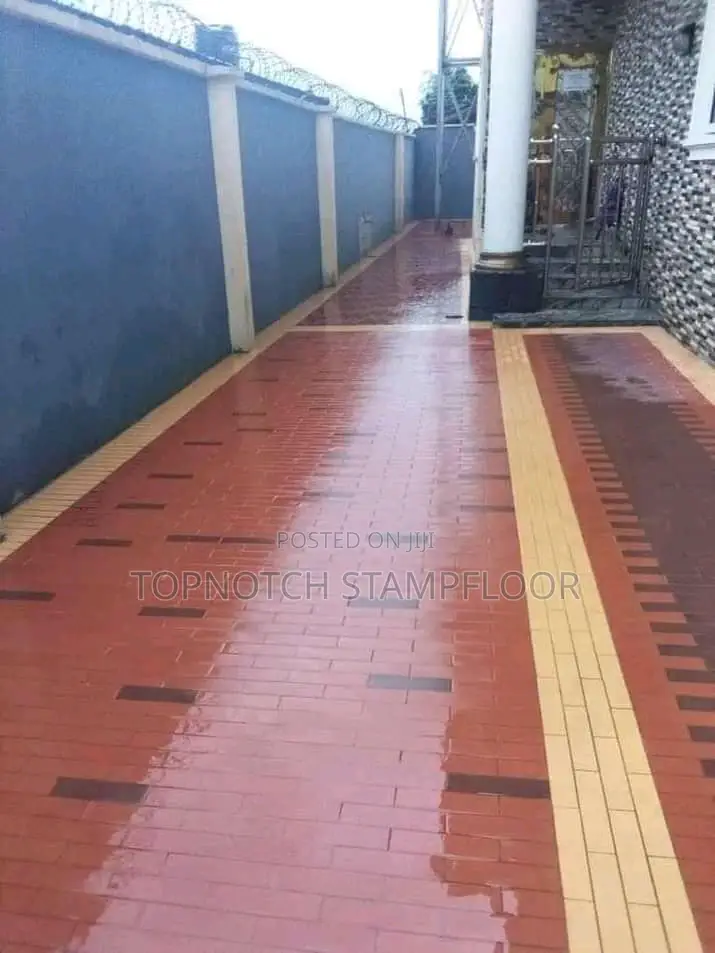New Concrete Stamp Floor Exterior