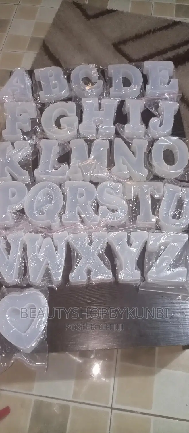 ALPHABETS MOLDS for Resins Epoxy -6 Inches