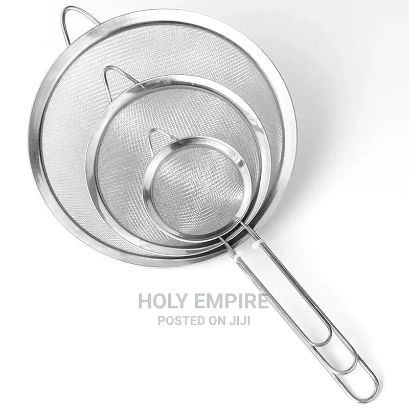 3set Stainless Steel Wire Fine Mesh Sieve Oil Strainer