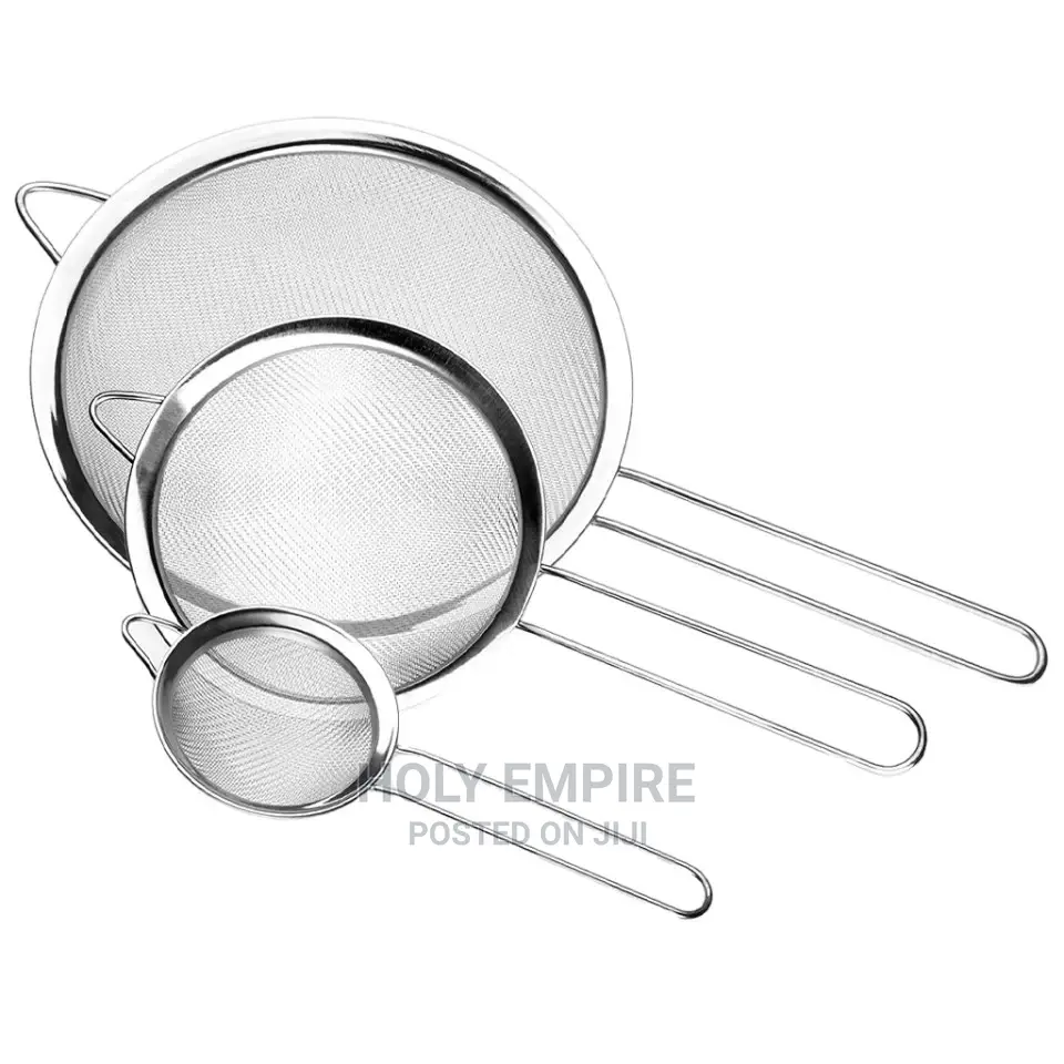 3set Stainless Steel Wire Fine Mesh Sieve Oil Strainer