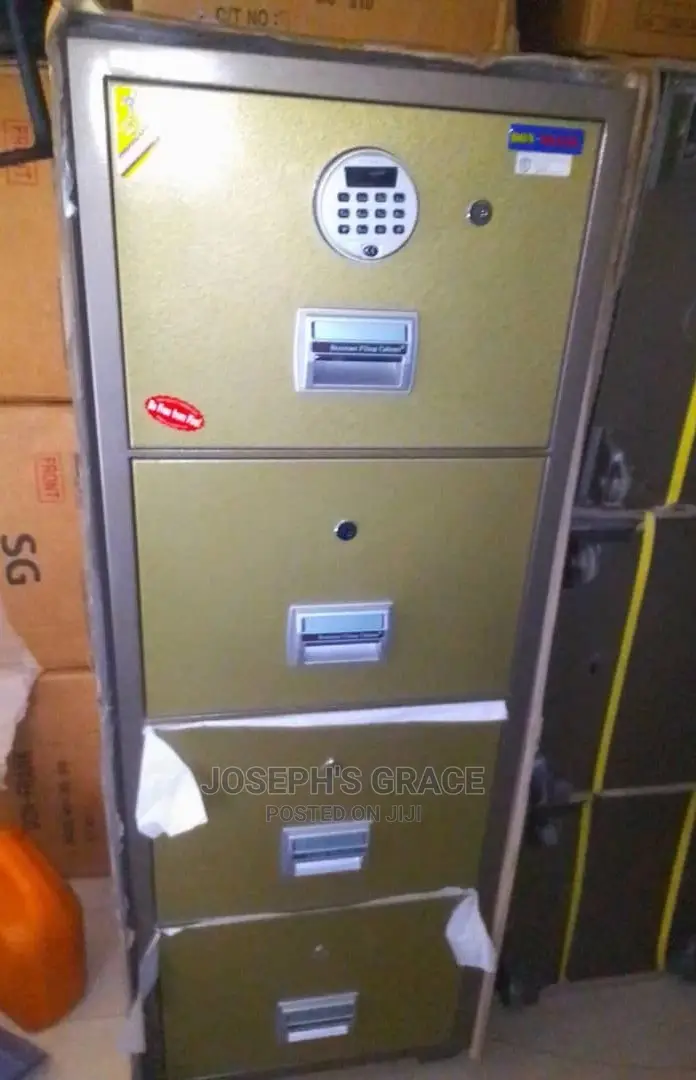 Digital 4 Drawer Security Fire Proof Safe (Detector)