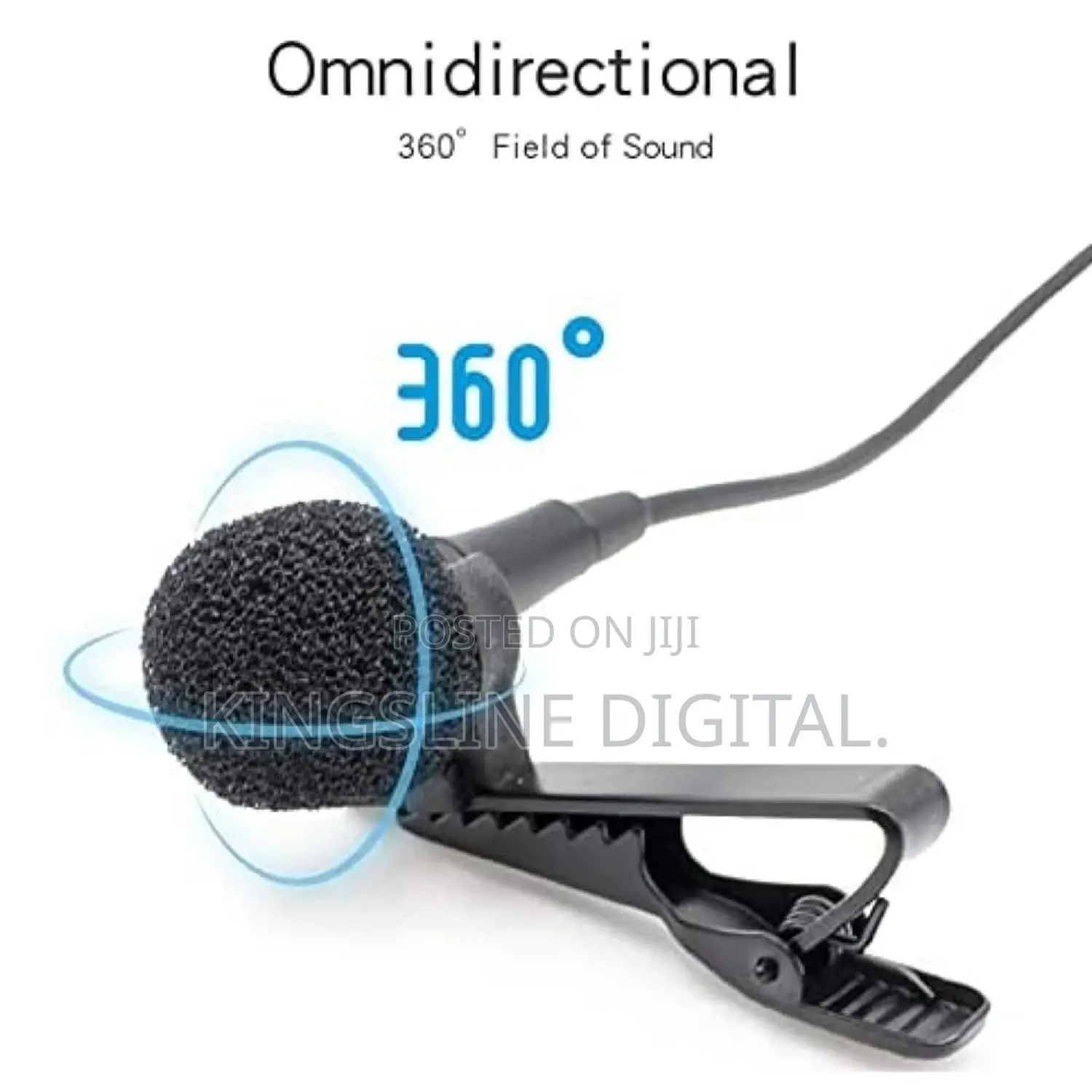 Professional Lavalier Microphone With Noise Cancelling Mic