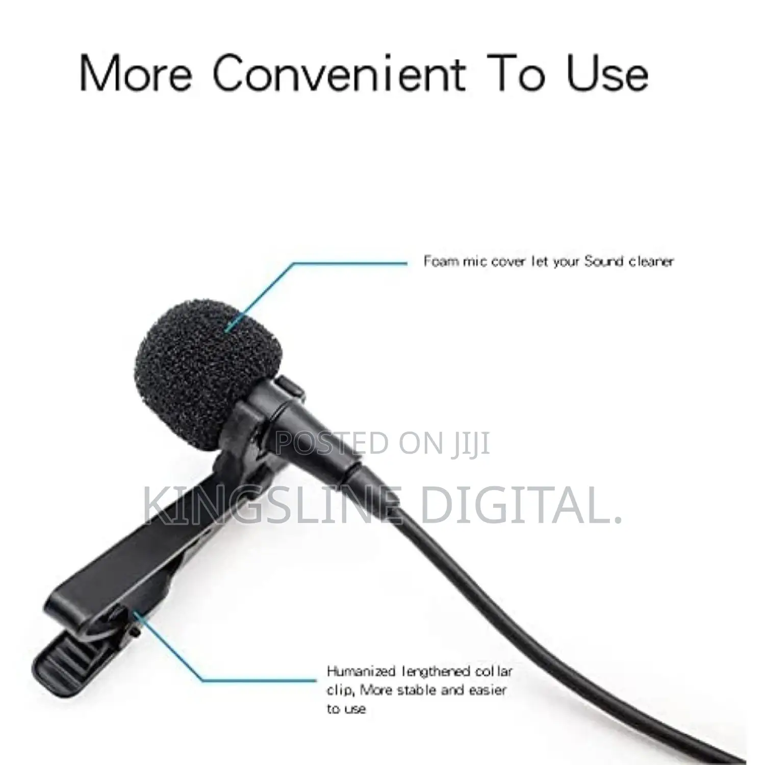 Professional Lavalier Microphone With Noise Cancelling Mic