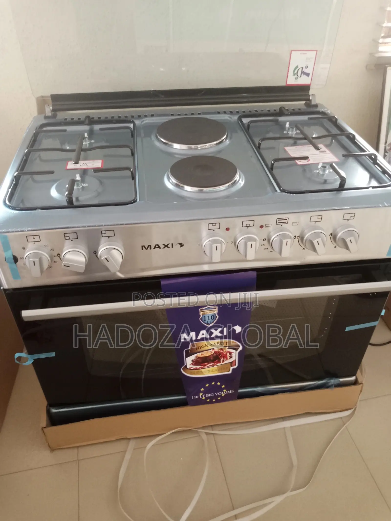 Maxi Gas Cooker 60*90 (4 + 2 ) INOX