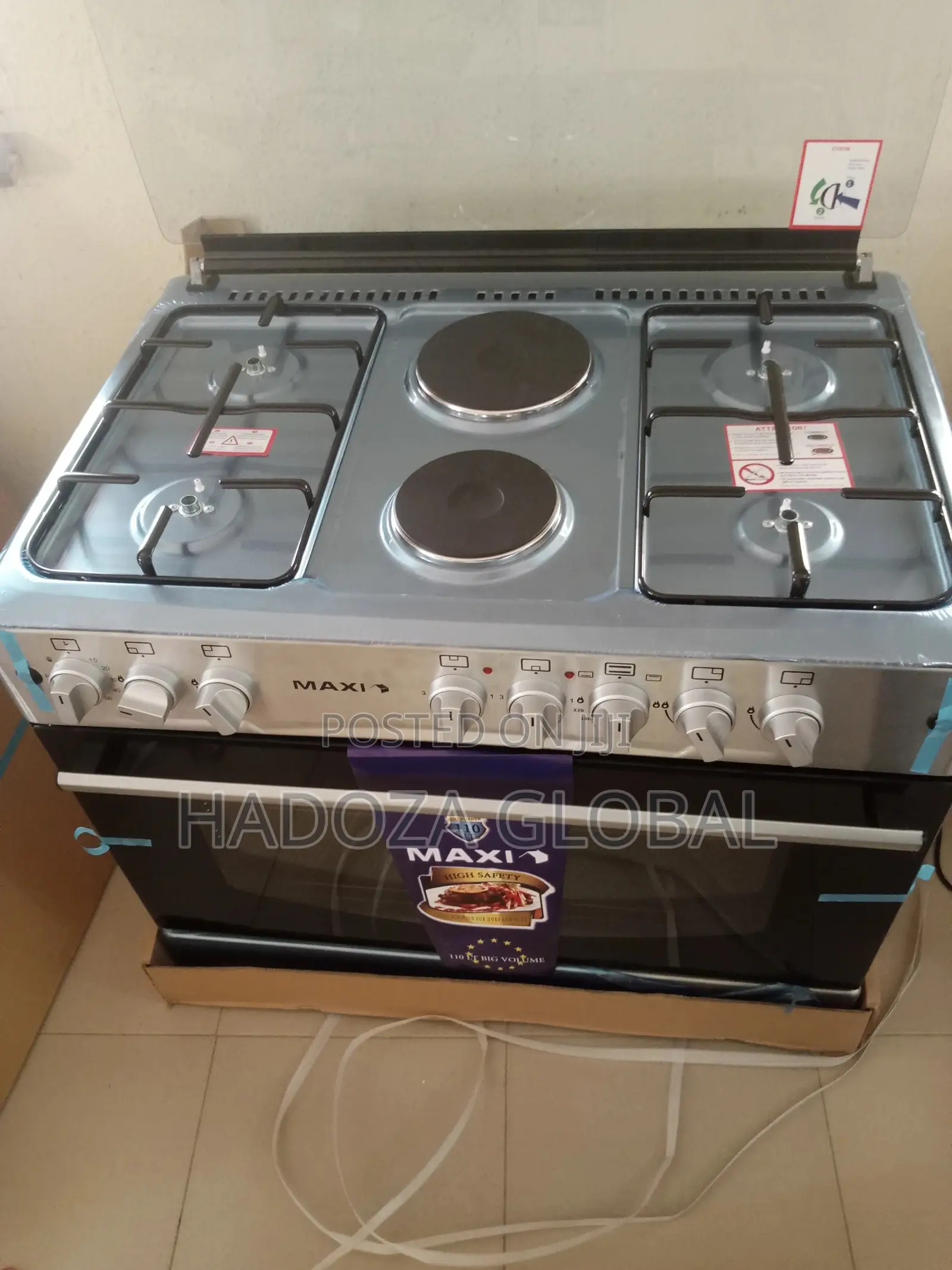 Maxi Free Standing Gas Cooker- MAXI STYLE 60X90 (4+2) INOX