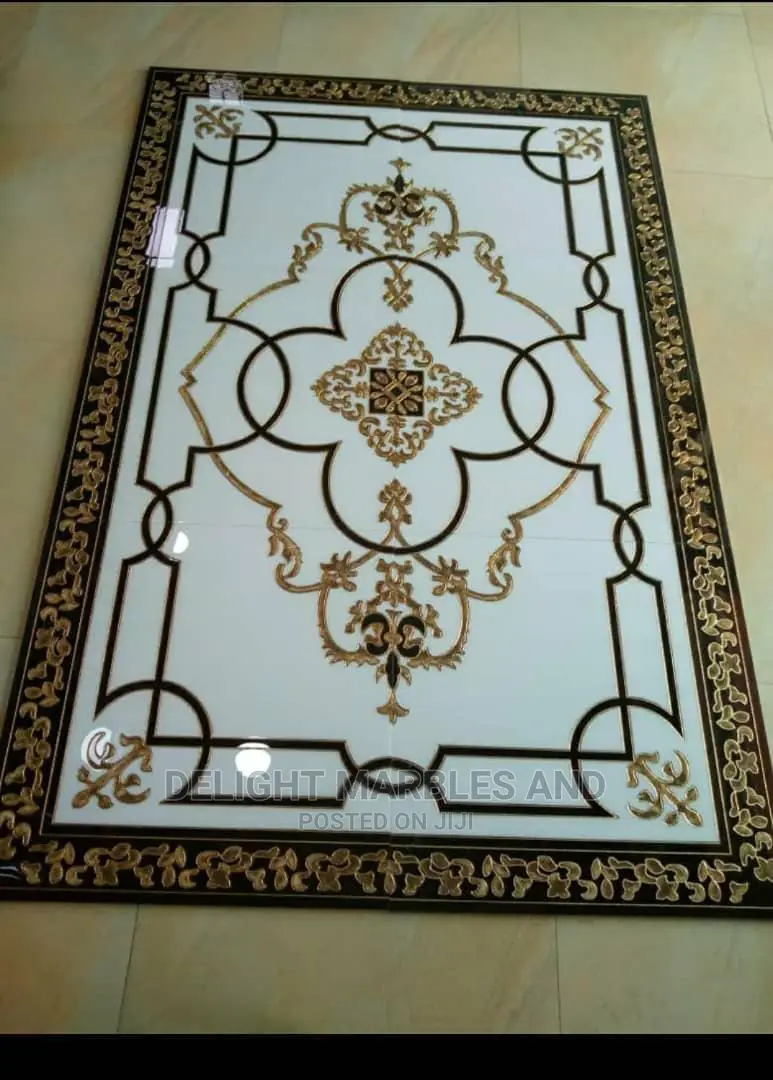 Luxury Versace Designed Super Glossy Center Floor Tiles.