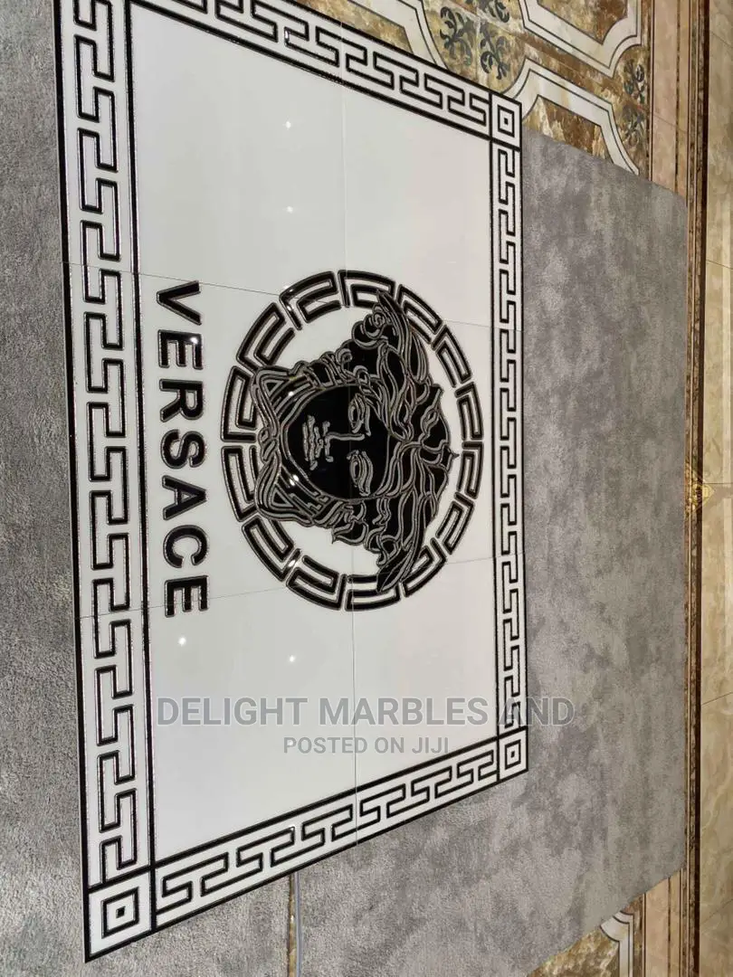 Luxury Versace Designed Super Glossy Center Floor Tiles.
